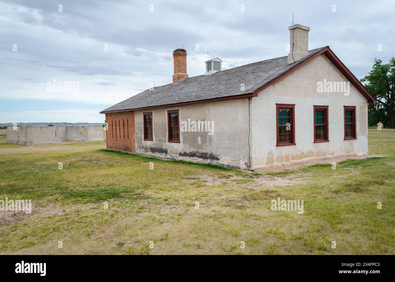 Fort Laramie National Historic Site, Trading Post, Diplomatic Site, and Military Installation in Wyoming, USA Stock Photo