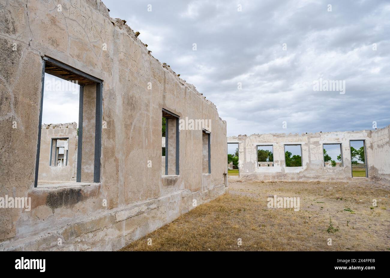 Fort Laramie National Historic Site, Trading Post, Diplomatic Site, and Military Installation in Wyoming, USA Stock Photo