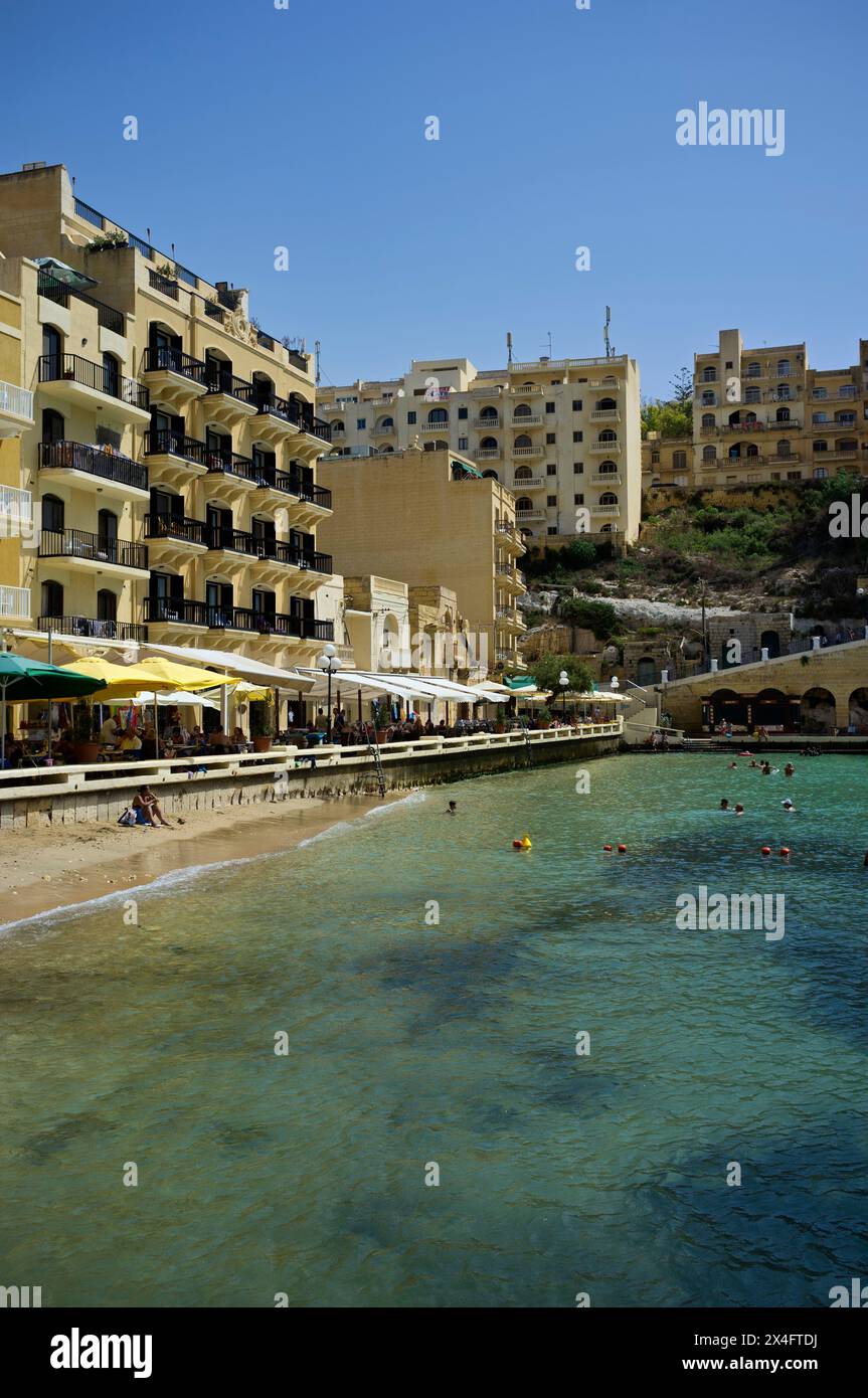 Malta, Gozo Island, View Of Xlendi Town Stock Photo - Alamy