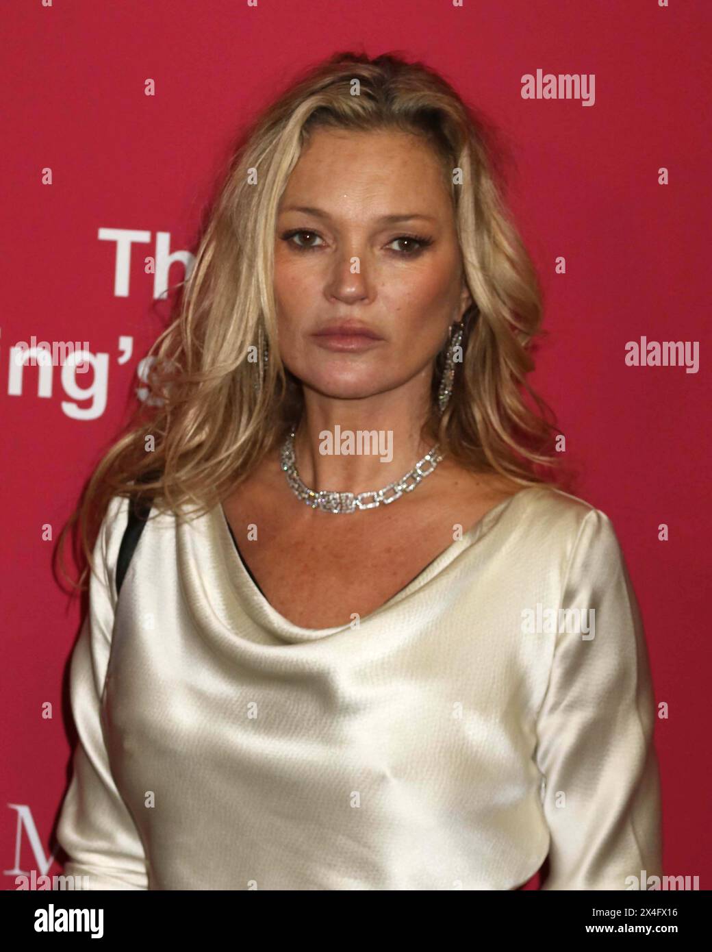May 2, 2024, New York, New York, USA: Model KATE MOSS seen at the 2024 King's Trust Gala held at Casa Cipriani. (Credit Image: © Nancy Kaszerman/ZUMA Press Wire) EDITORIAL USAGE ONLY! Not for Commercial USAGE! Stock Photo