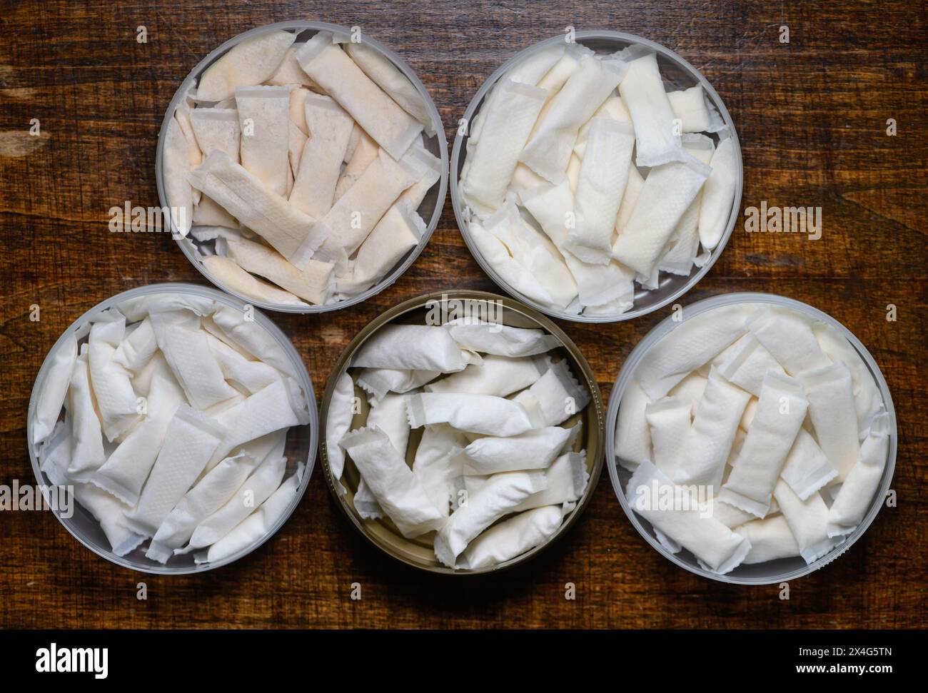 tobacco pouches germany Dresden, Germany. 03rd May, 2024. Tobacco-free nicotine pouches are in one  hand. Credit: Robert Michael/dpa/Alamy Live News Stock Photo