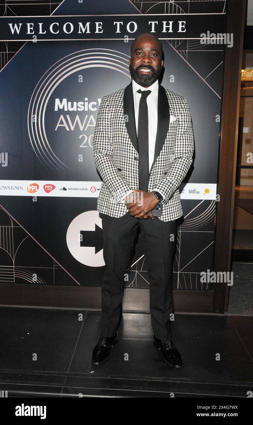 London, England, UK. 02 May 2024, Melvin Odoom at the Music Week Awards