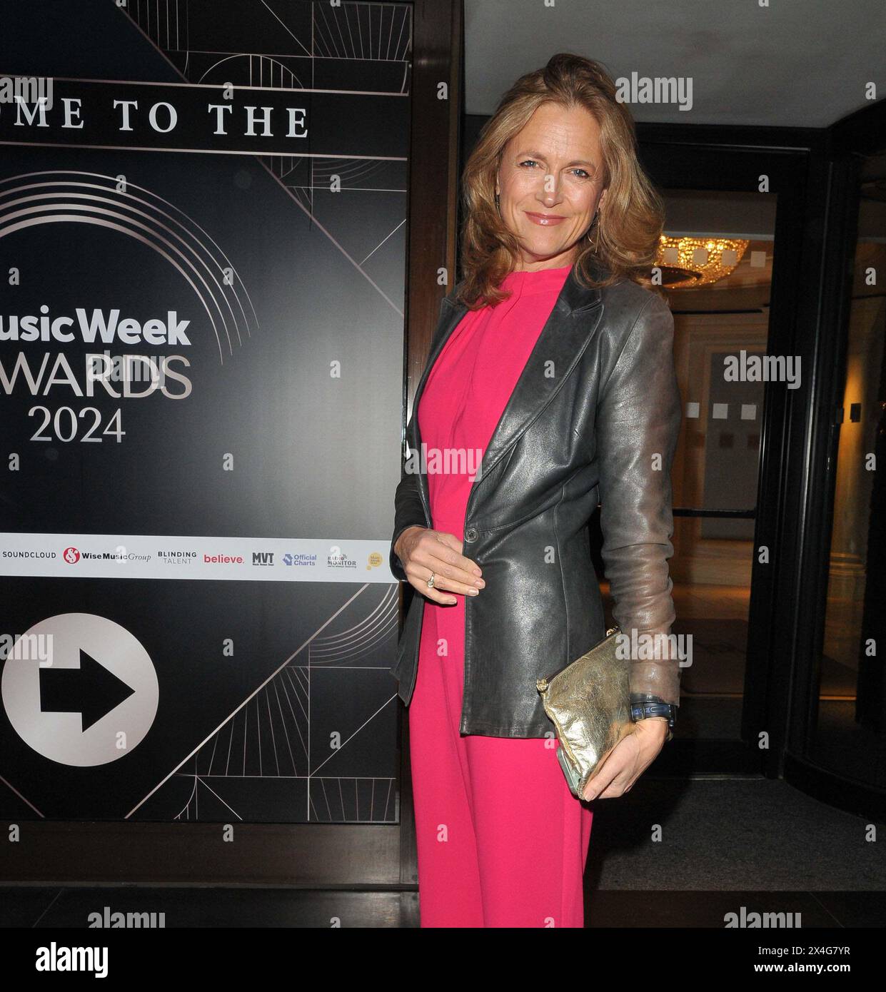 London, England, UK. 02 May 2024, Katie Derham at the Music Week Awards