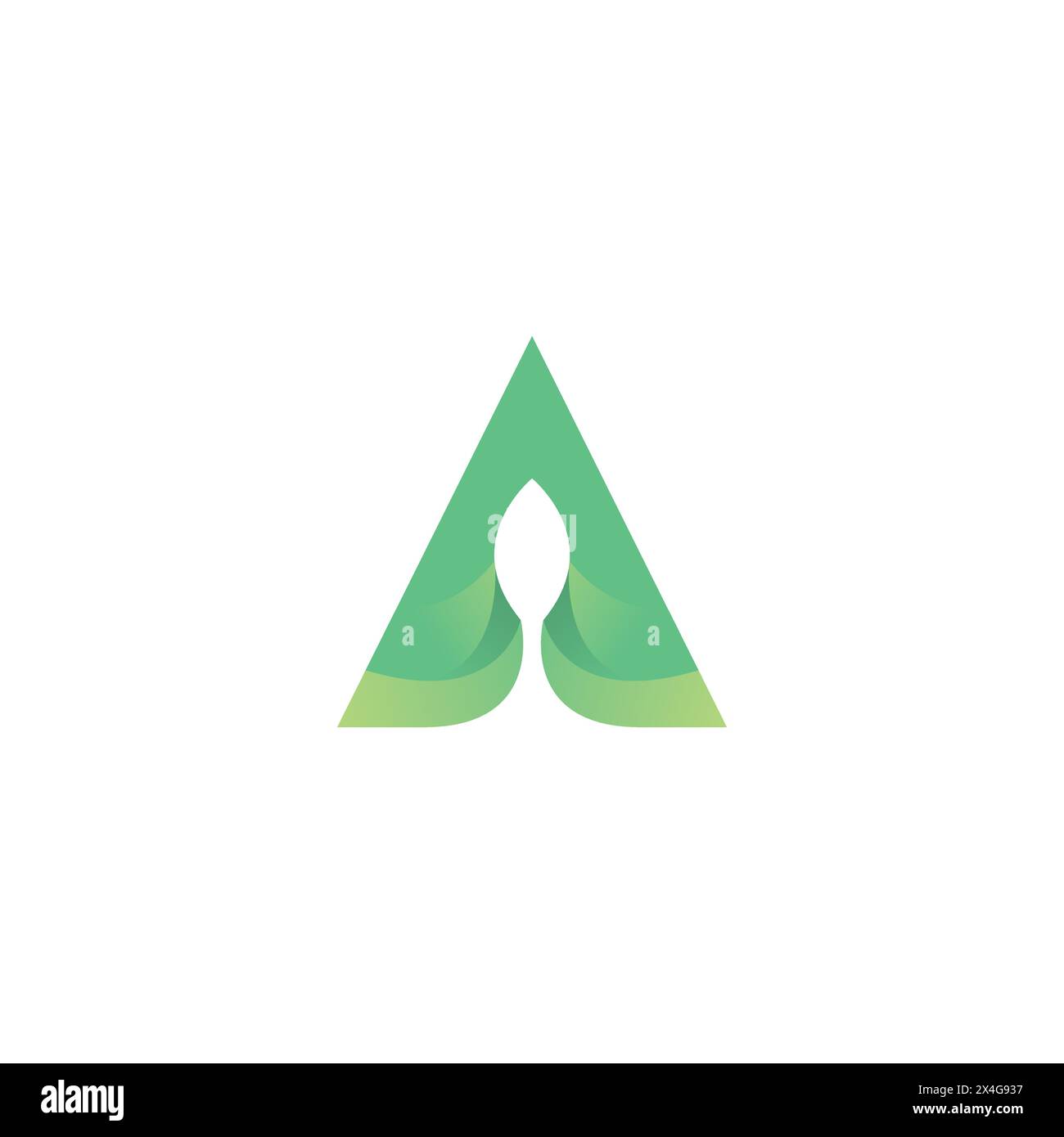 Letter A Nature Leaf Logo Design. A Leaf Logo Stock Vector Image & Art ...