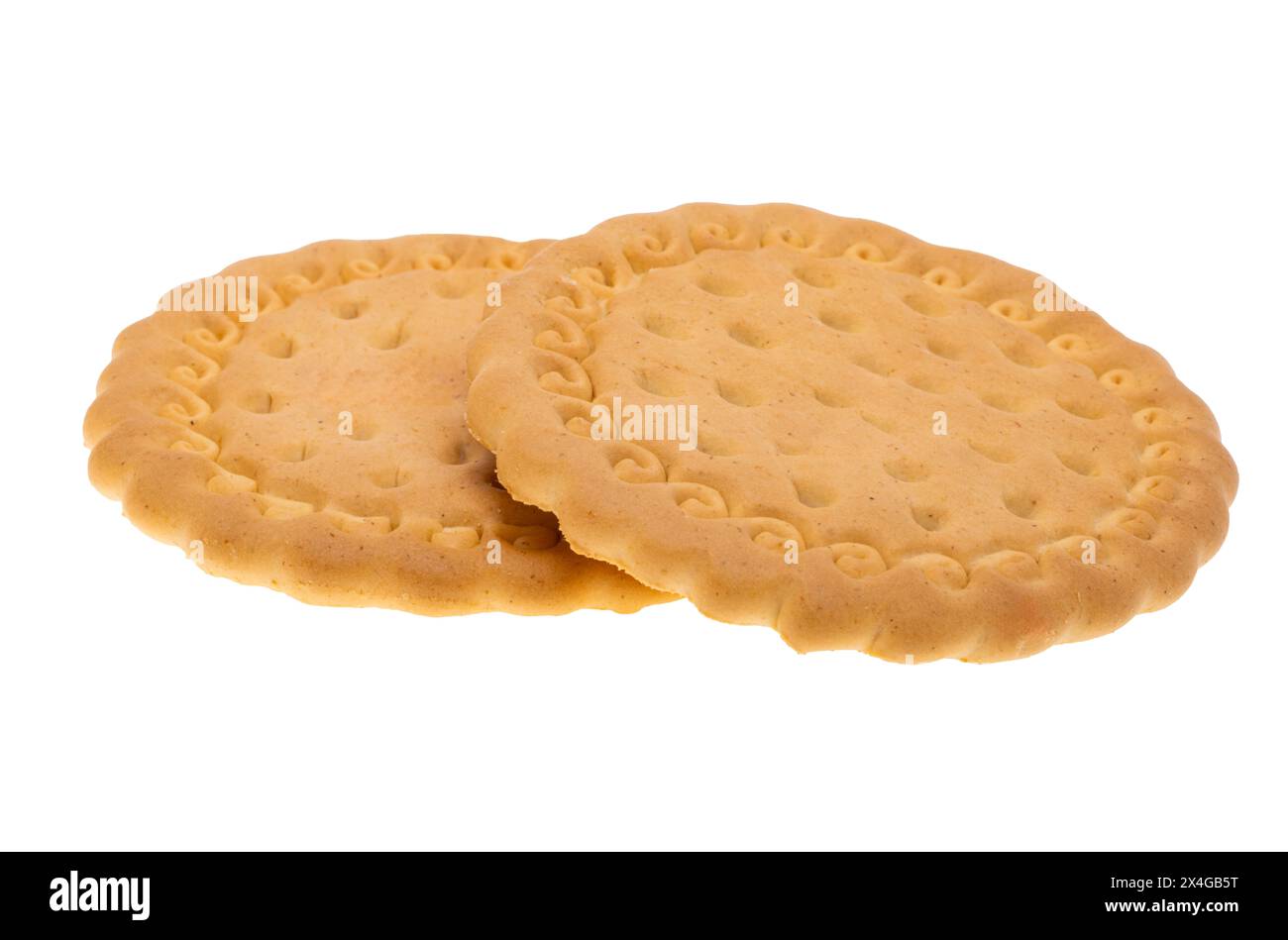 Maria cookies isolated on white background Stock Photo