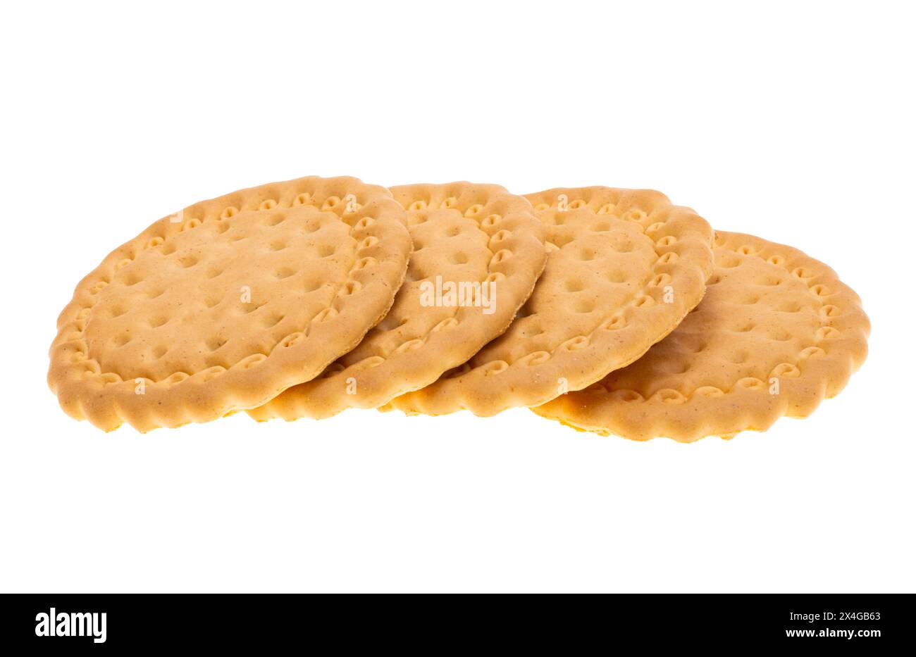 Maria cookies isolated on white background Stock Photo