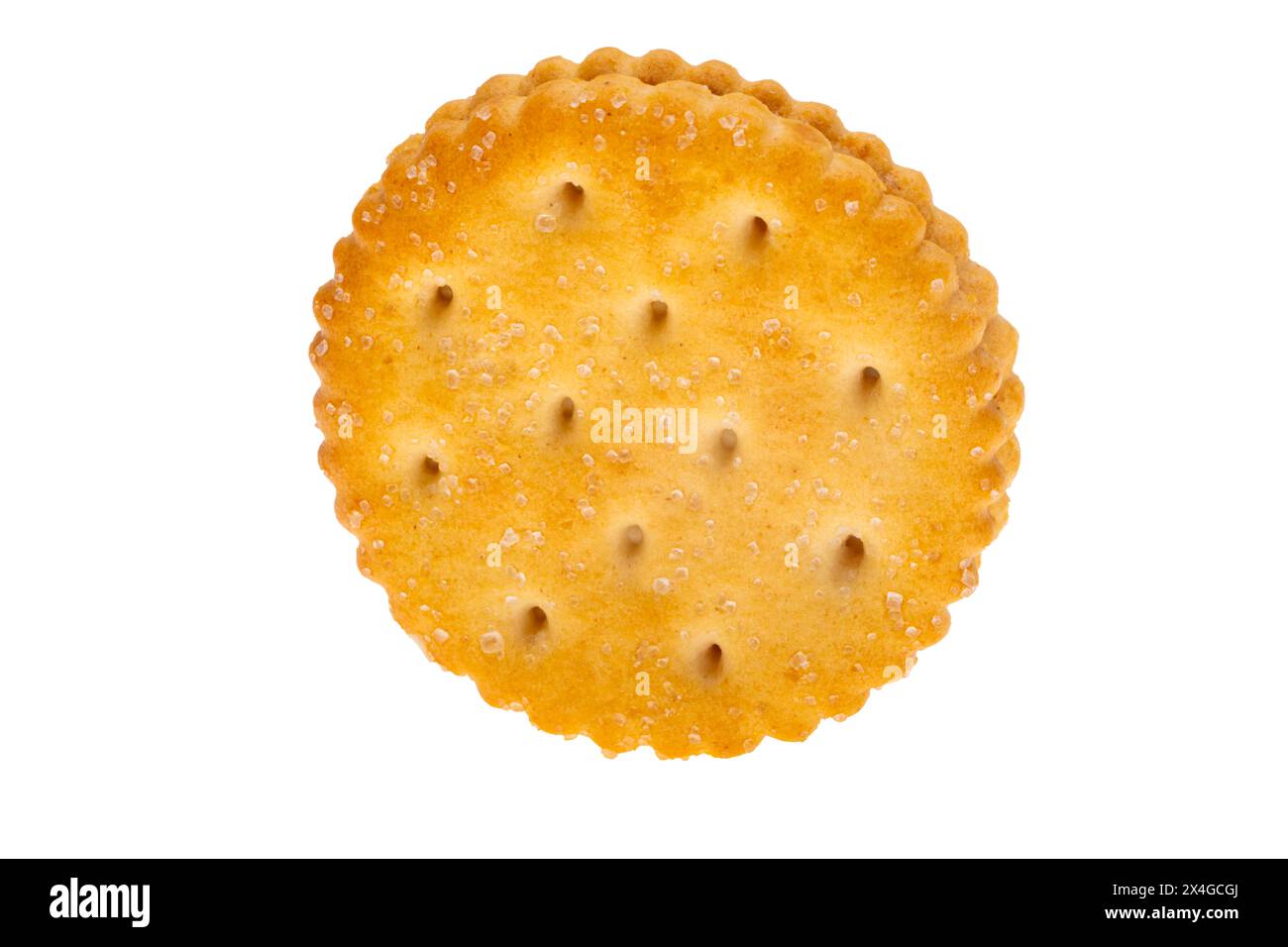 double cracker isolated on white background Stock Photo - Alamy