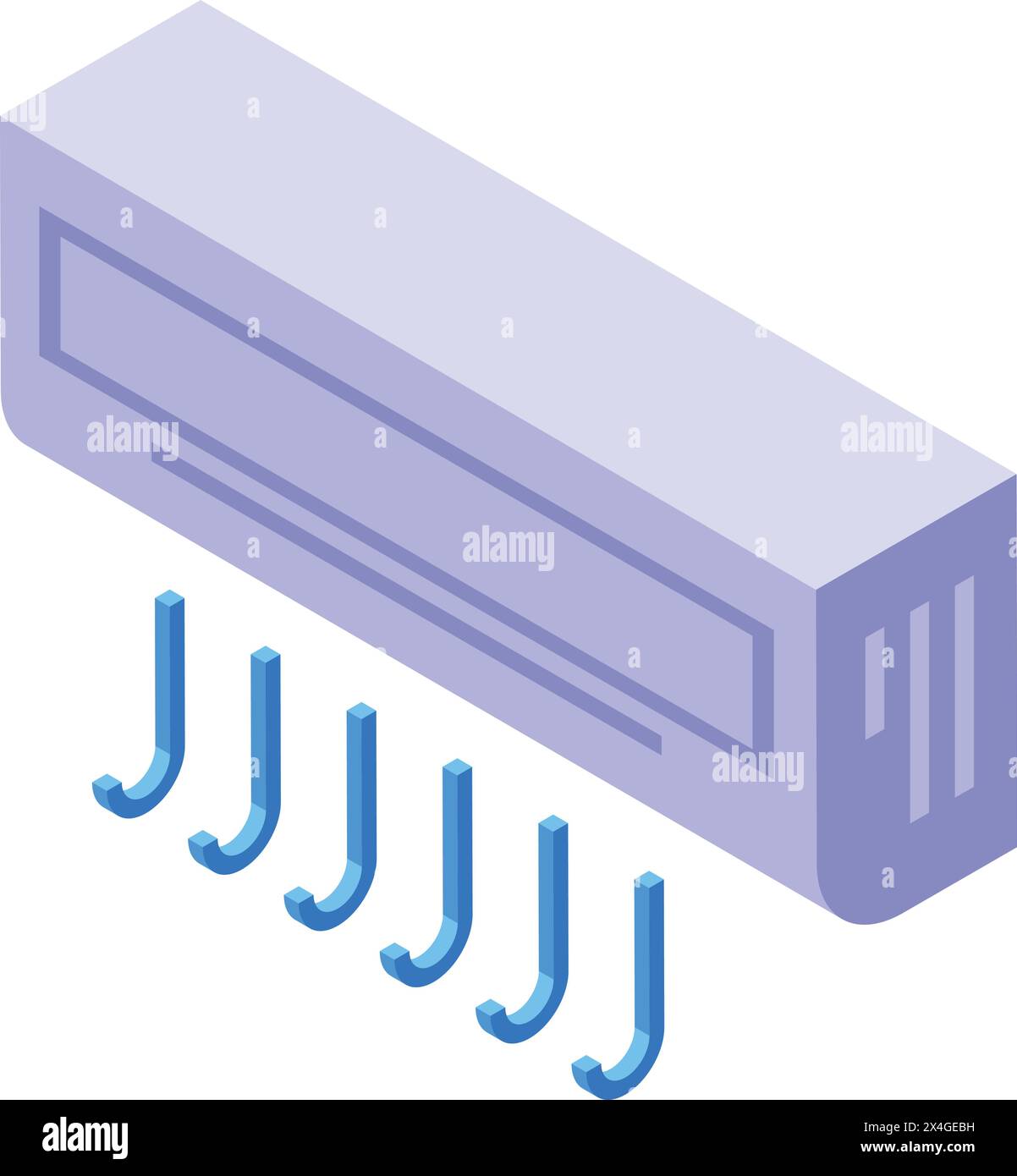 Conditioner icon isometric vector. Temperature control. Fresh air Stock Vector