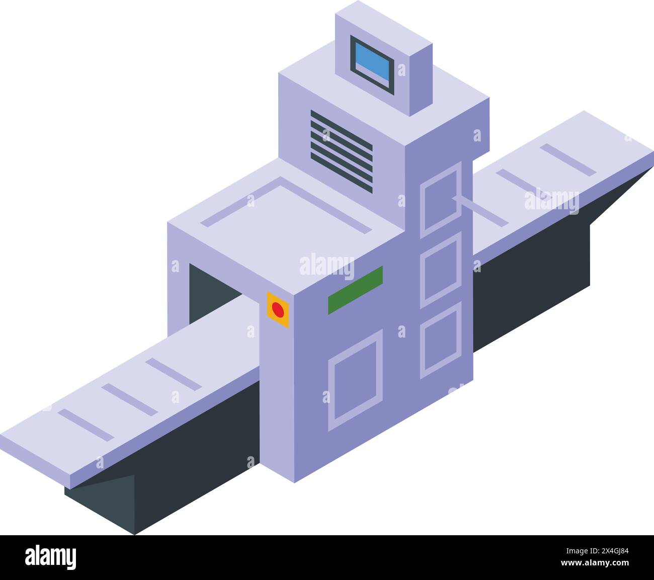 Steel plant conveyor line icon isometric vector. Metal process. Organic ...