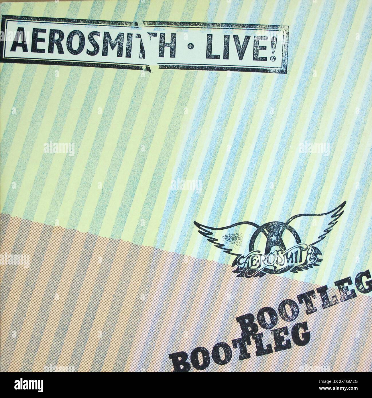 AEROSMITH LIVE! BOOTLEG BOOTLEG - Vintage vinyl record cover Stock