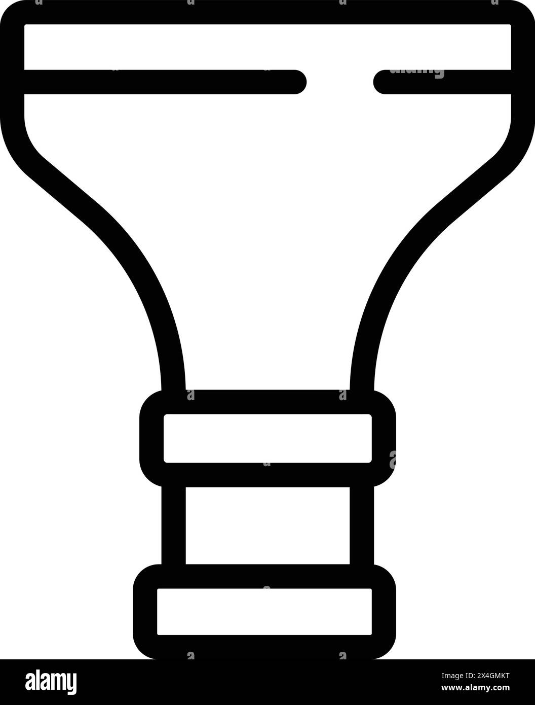 Sport vuvuzela icon outline vector. Competition fan pipe. Musical