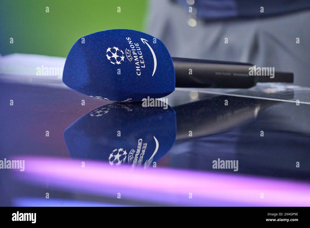 TV microphone in the semi final match FC BAYERN MUENCHEN REAL MADRID