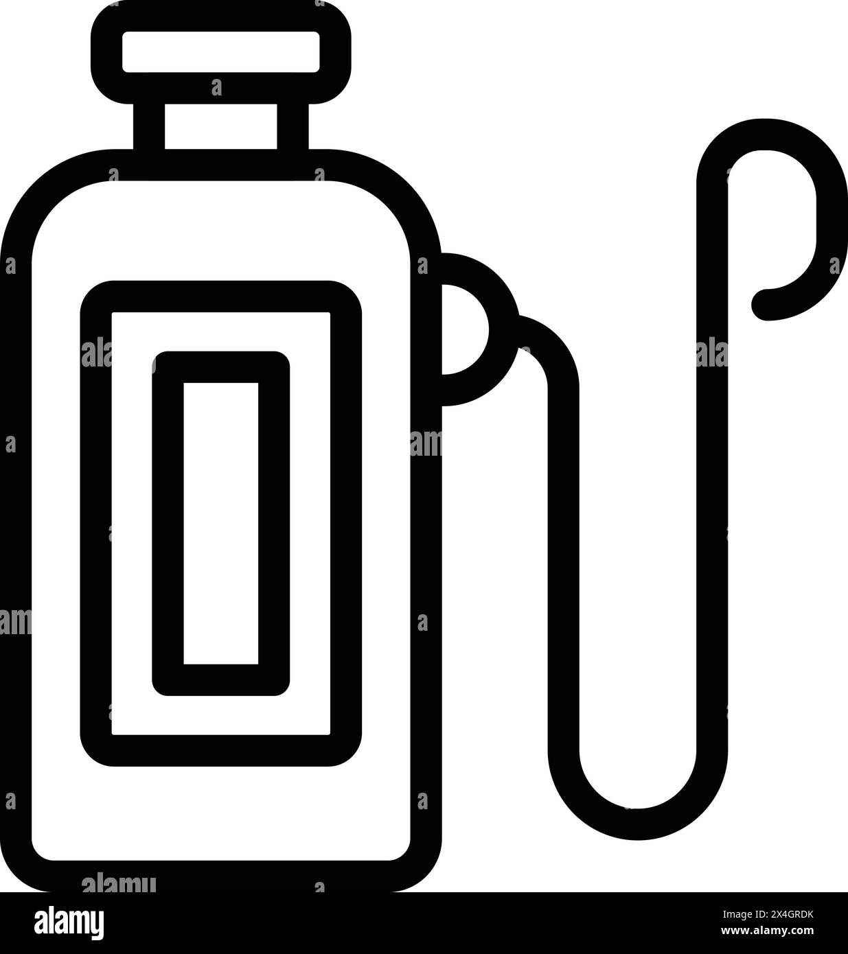Knapsack pesticide sprayer icon outline vector. Chemical weed killer