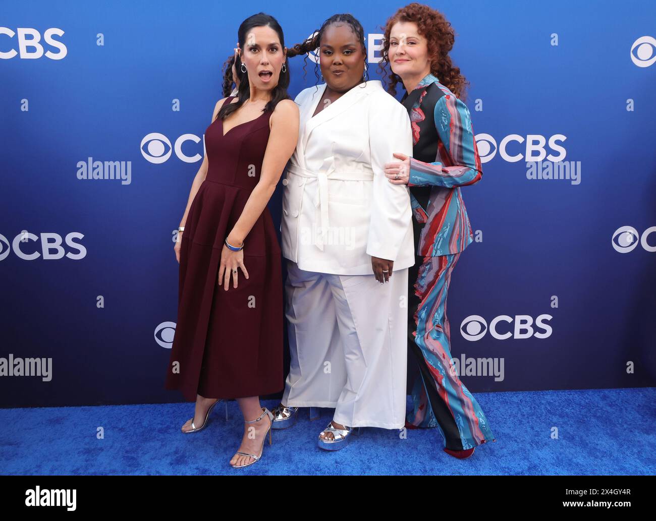 LOS ANGELES, CA - May 2: Danielle Pinnock, Sheila Carrasco, Rebecca Wisocky at the CBS Fall Schedule Celebration at Paramount Studios in Los Angeles, California, on May 2, 2024. Credit : Faye Sadou/MediaPunch Stock Photo