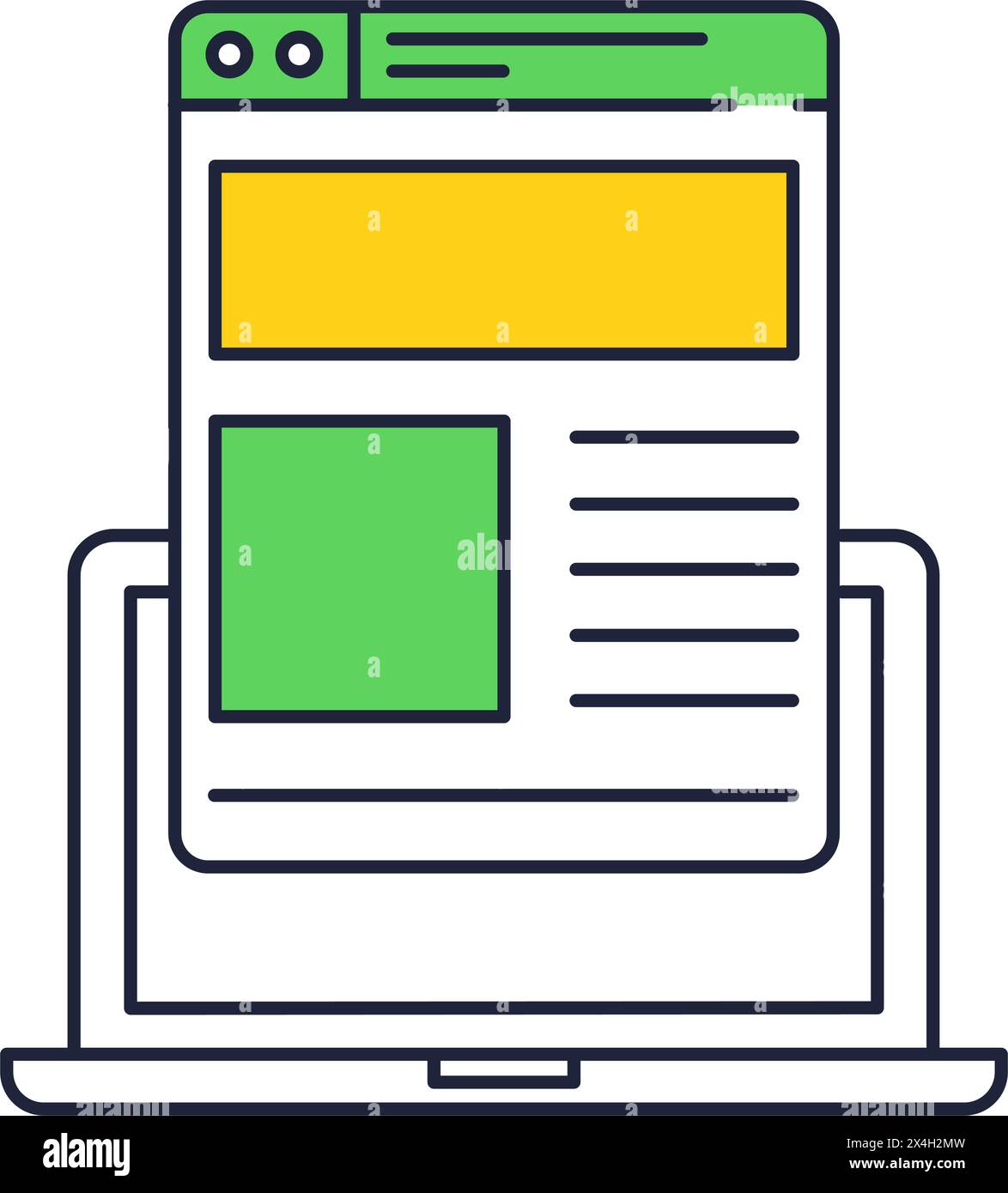 Digital contract icon online document flat vector Stock Vector Image ...