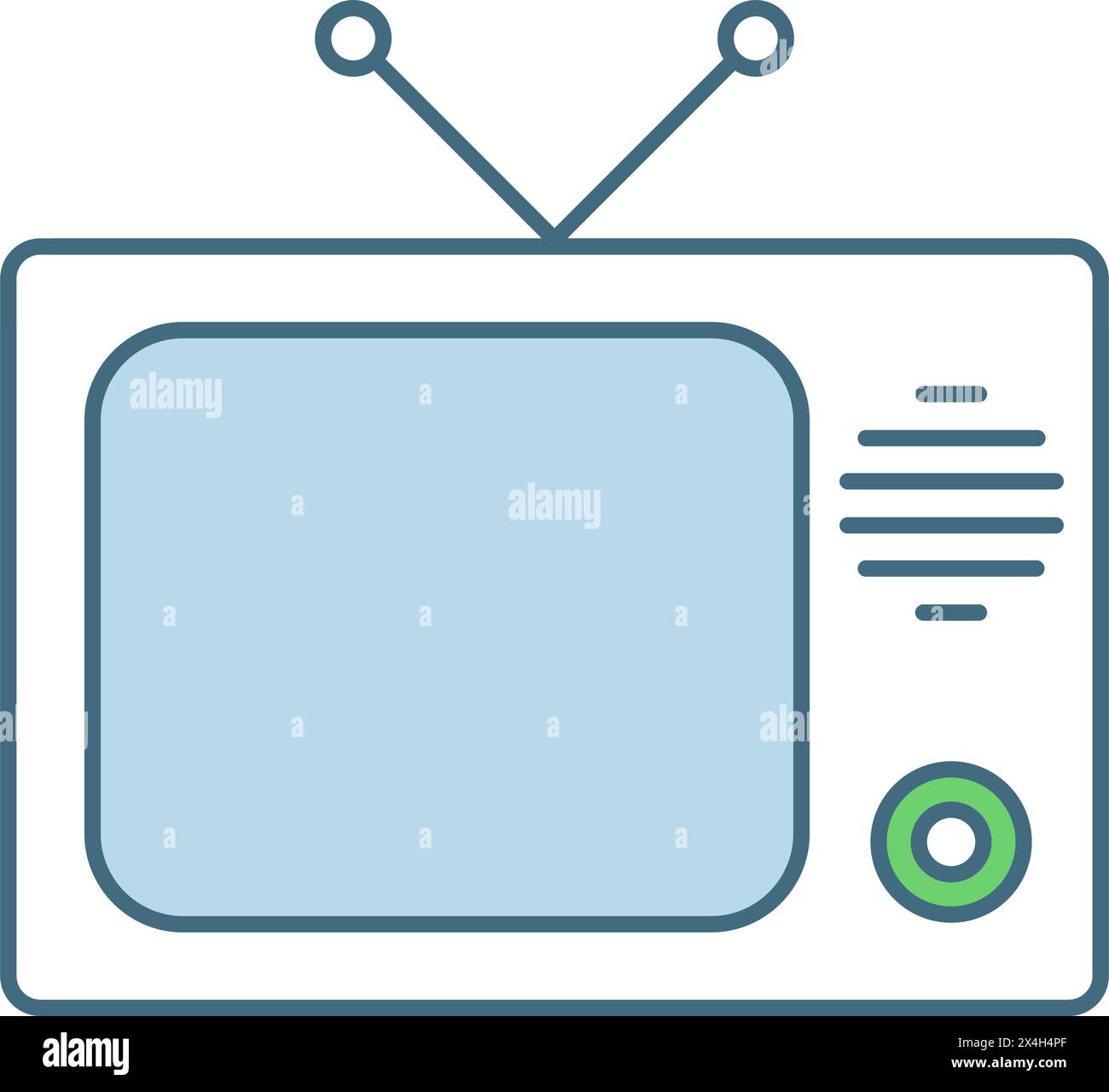 TV set icon vector old vintage television Stock Vector Image & Art - Alamy