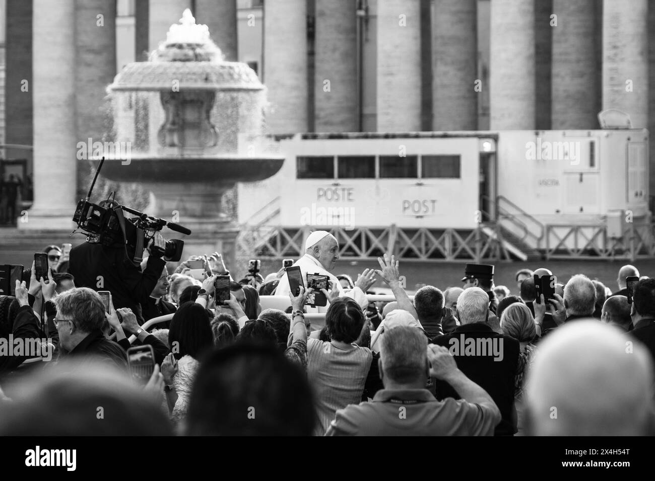 General audience of Pope Francis on St Peter's square Stock Photo