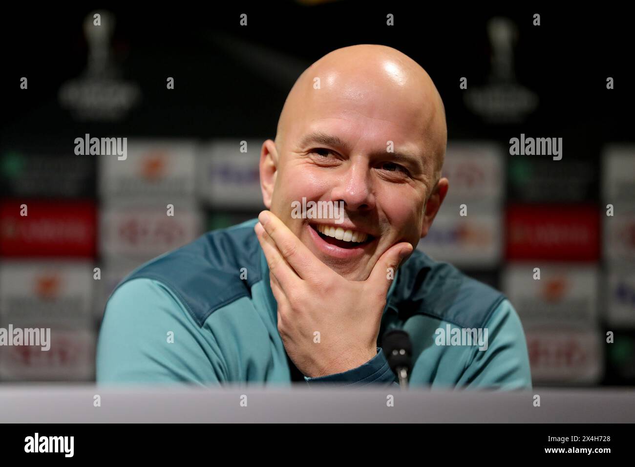 File photo dated 25/04/24 of Arne Slot. Liverpool’s choice to replace Jurgen Klopp – Feyenoord head coach Arne Slot- has “confidence it will happen”. Issue date: Friday May 3, 2024. Stock Photo