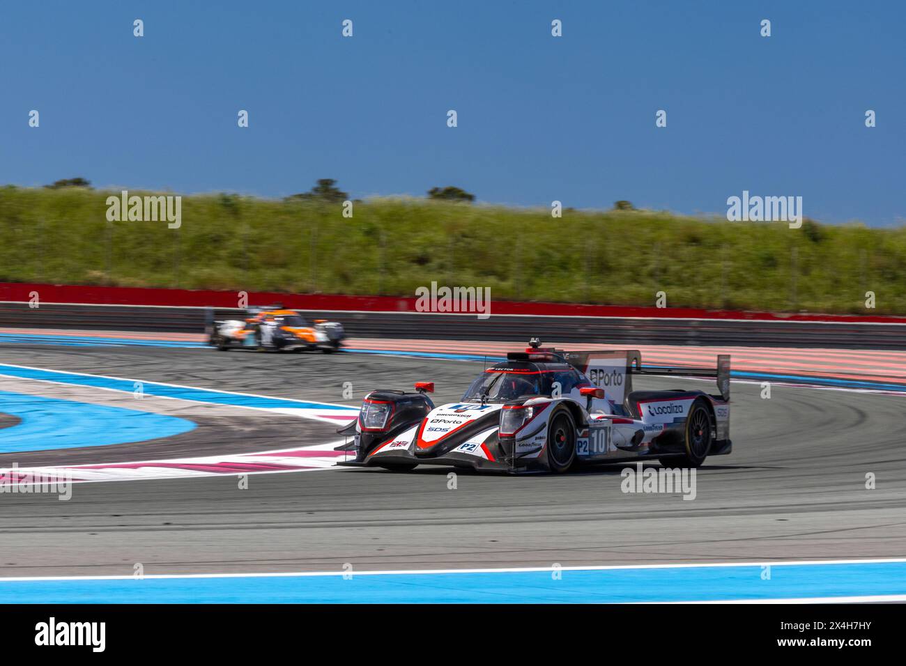 Le Castellet, France, 3 May 2024, #10 Vector Sport (Gbr) Oreca 07/Gibson (LMP2) - Ryan Cullen (Gbr) Stéphane Richelmi (Mco) Felipe Drugovich (Bra) during the 4 Hours of Le Castellet, second race of the 2024 European Le Mans Series (ELMS) at Circuit Paul Ricard from May 02 to 05, 2024 in Le Castellet, France - Photo Laurent Cartalade/MPS Agency Credit MPS Agency/Alamy Live News Stock Photo