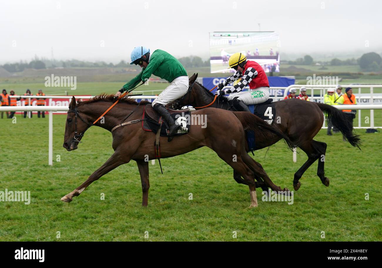 Private Ryan ridden by Jamie Scallan on the way to winning the Stanley Asphalt Hunters' Chase for the Bishopscourt Cup during day four of the Punchestown Festival at Punchestown Racecourse, County Kildare. Picture date: Friday May 3, 2024. Stock Photo
