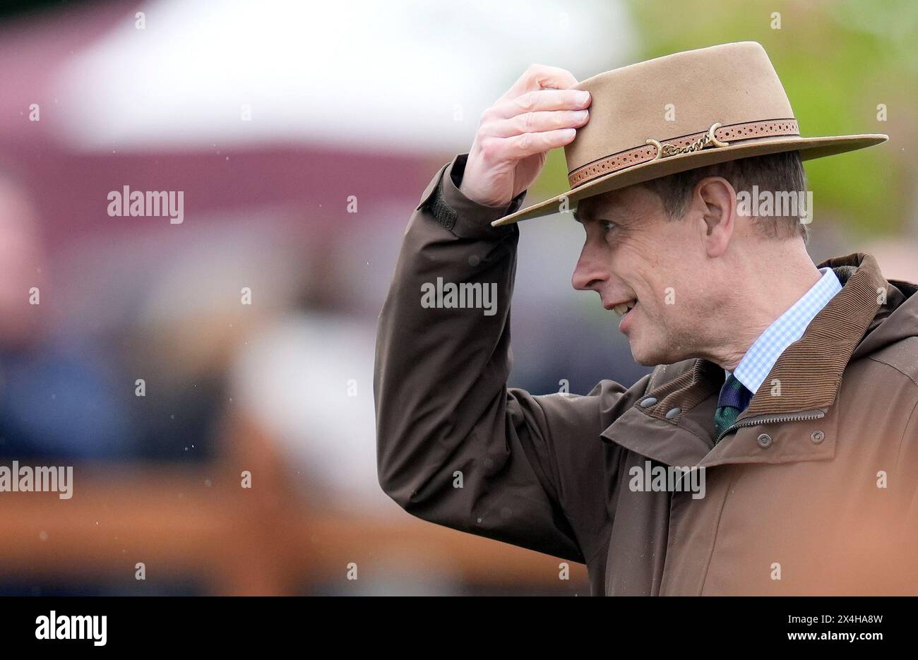 The Duke of Edinburgh during day 3 of the Royal Windsor Horse Show in Windsor, Berkshire. Picture date: Friday May 3, 2024.day 3 of the Royal Windsor Horse Show in Windsor, Berkshire. Picture date: Friday May 3, 2024. Stock Photo