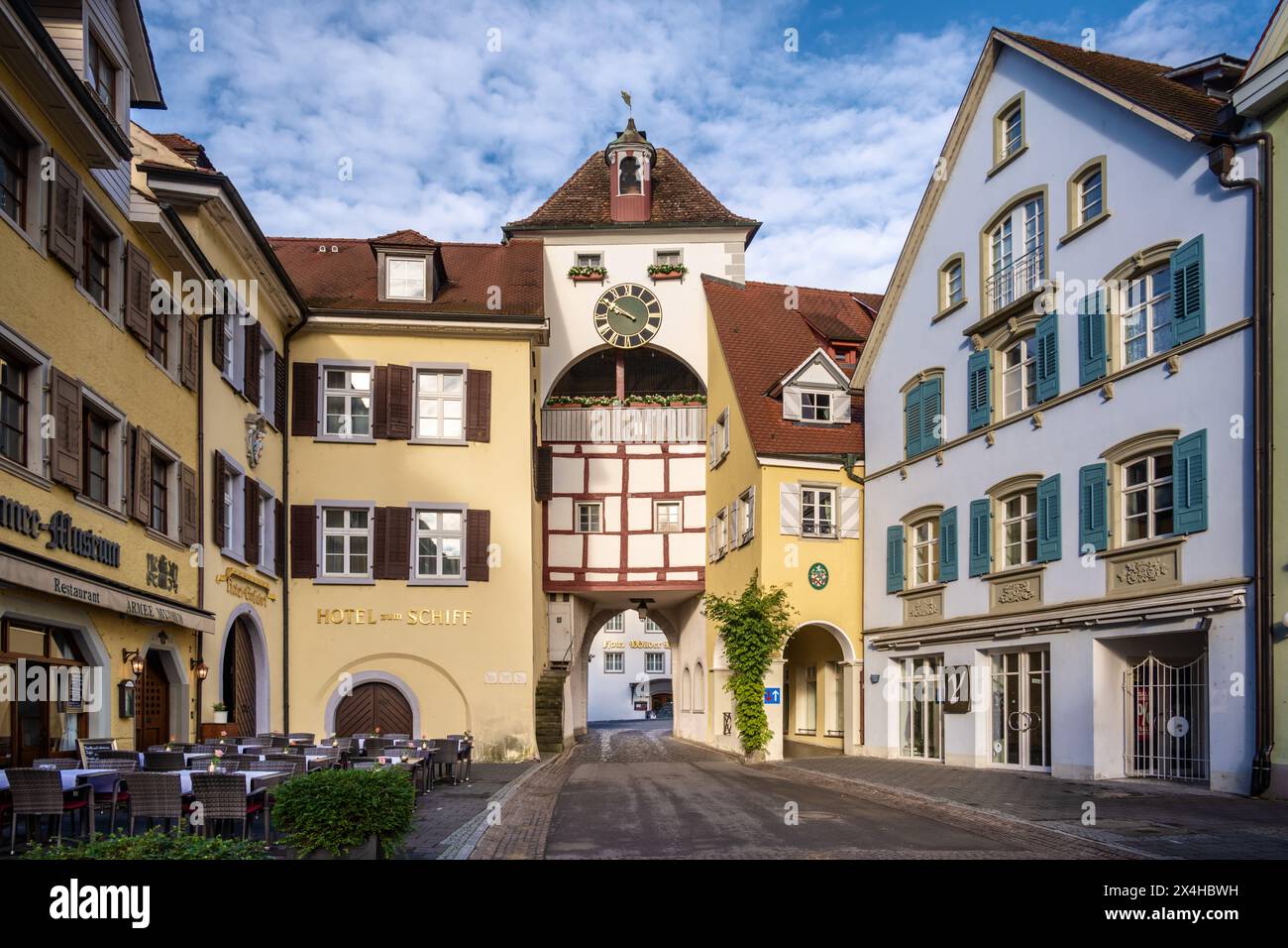 Unterstadttor, City Gate, Meersburg, Germany Stock Photo