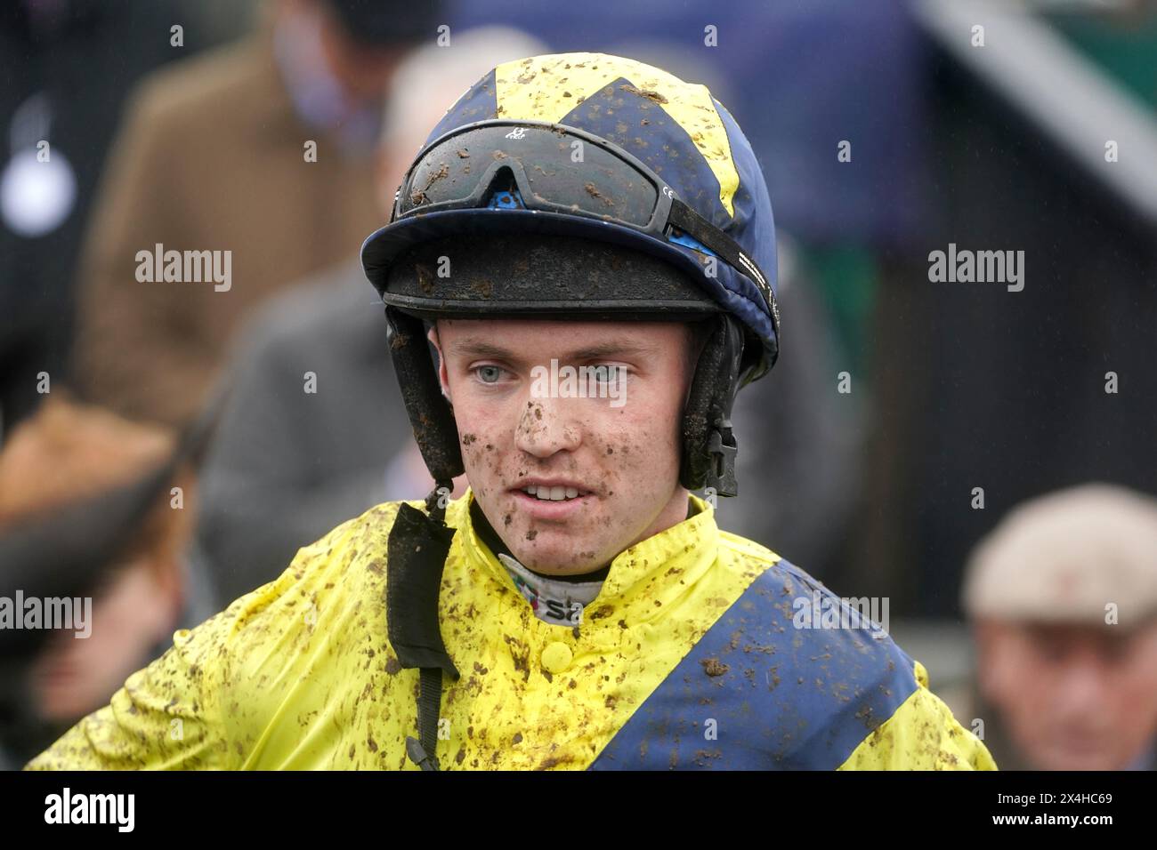 Jockey Michael O'Sullivan after winning the EMS Copiers Novice Handicap Chase on Hgranca De Thaix during day four of the Punchestown Festival at Punchestown Racecourse, County Kildare. Picture date: Friday May 3, 2024. Stock Photo