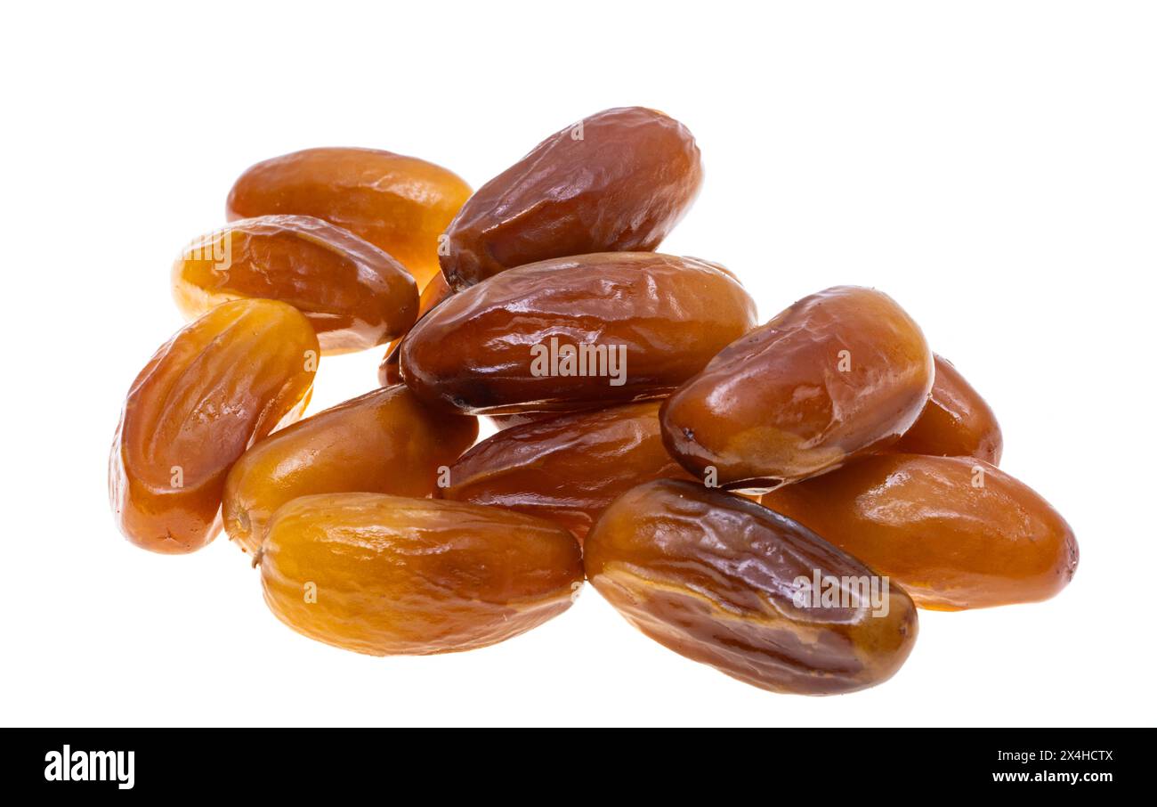 dates isolated on white background Stock Photo - Alamy