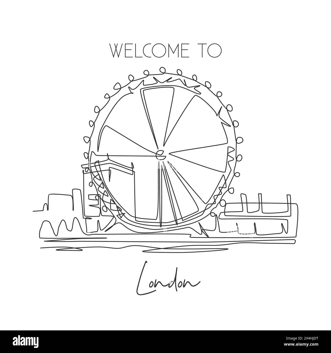 Depok, Indonesia - August 2, 2019: Single continuous line drawing