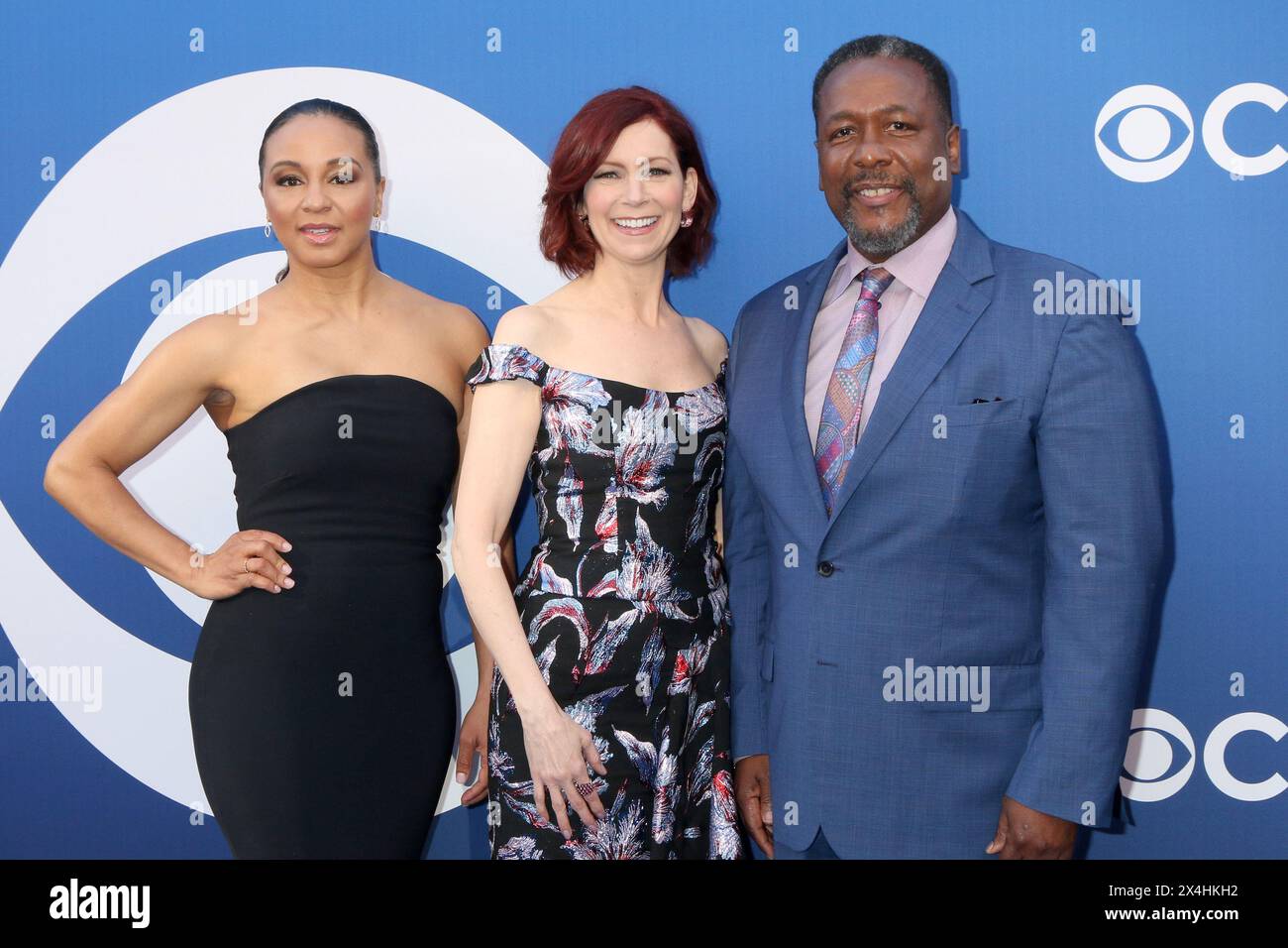 May 2, 2024, Los Angeles, Ca, USA: LOS ANGELES - MAY 2: Carra Patterson, Carrie Preston, Wendell Pierce at the CBS Fall Preview Party at the Paramount Studios on May 2, 2024 in Los Angeles, CA (Credit Image: © Kay Blake/ZUMA Press Wire) EDITORIAL USAGE ONLY! Not for Commercial USAGE! Stock Photo