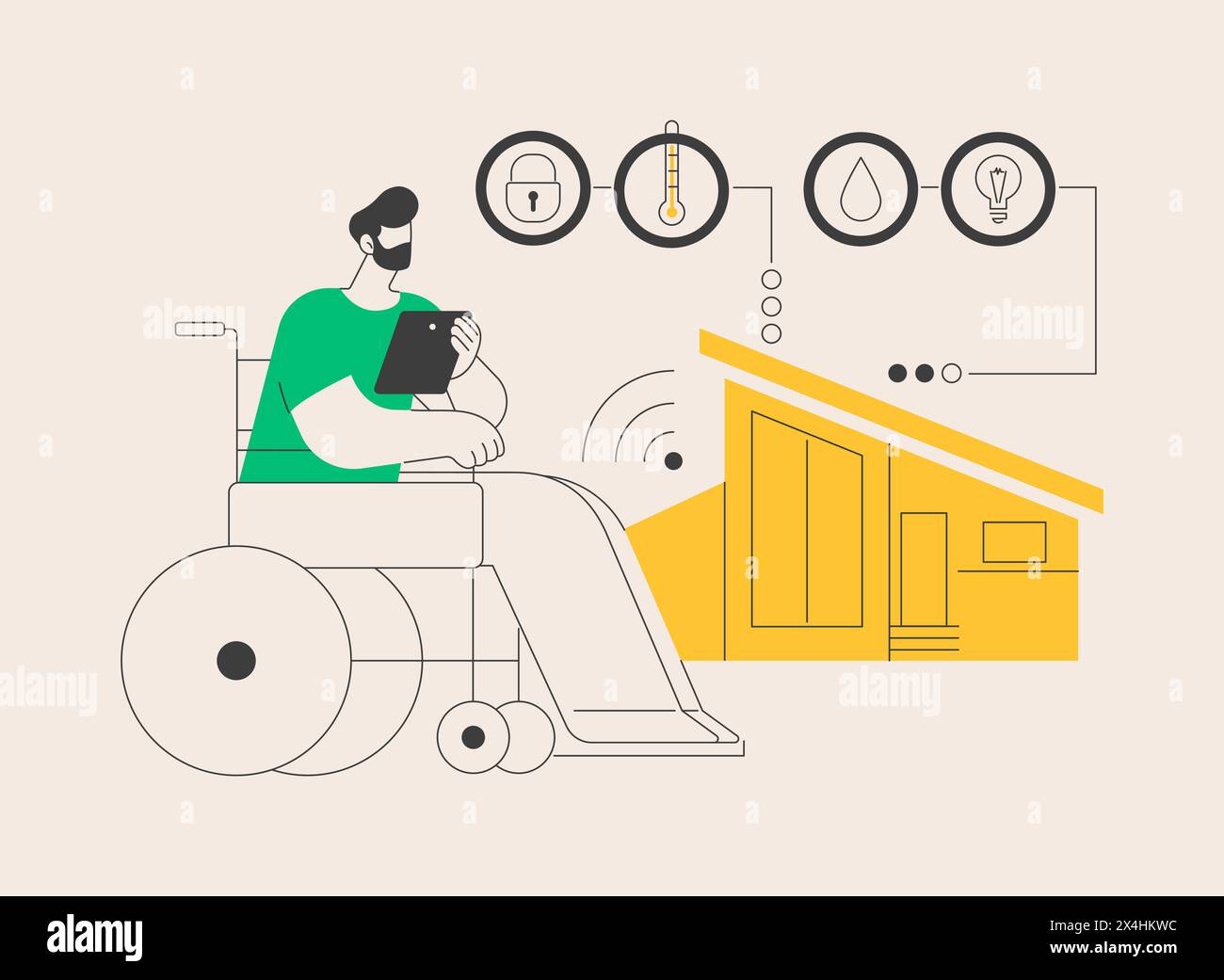 Assistive technology at home Stock Vector Images - Alamy
