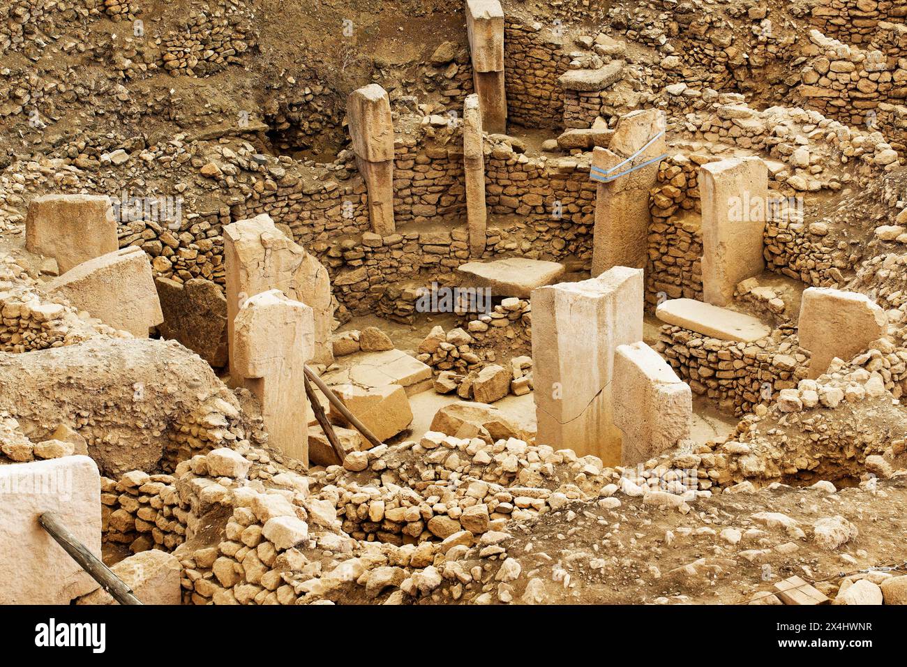 Gobekli Tepe neolithic archaeological site dating from 10 millennium BC ...