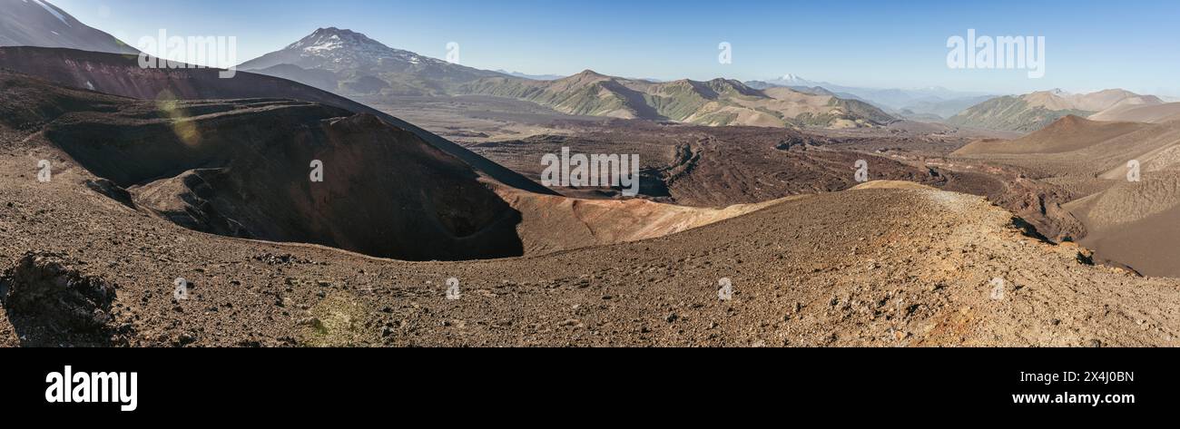 Crater Navidad, Lonquimay volcano, Malalcahuello National Reserve, Curacautin, Araucania, Chile Stock Photo