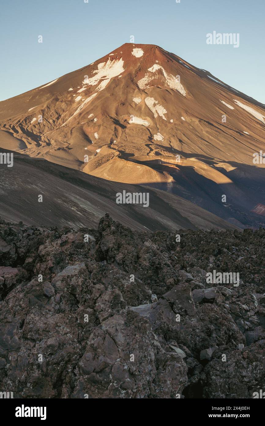 Lonquimay volcano, Malalcahuello National Reserve, Curacautin, Araucania, Chile Stock Photo
