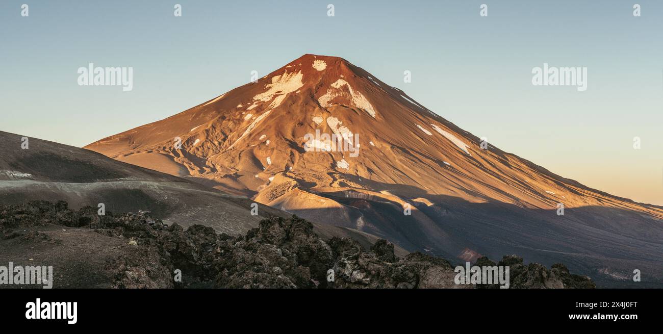 Lonquimay volcano, Malalcahuello National Reserve, Curacautin, Araucania, Chile Stock Photo