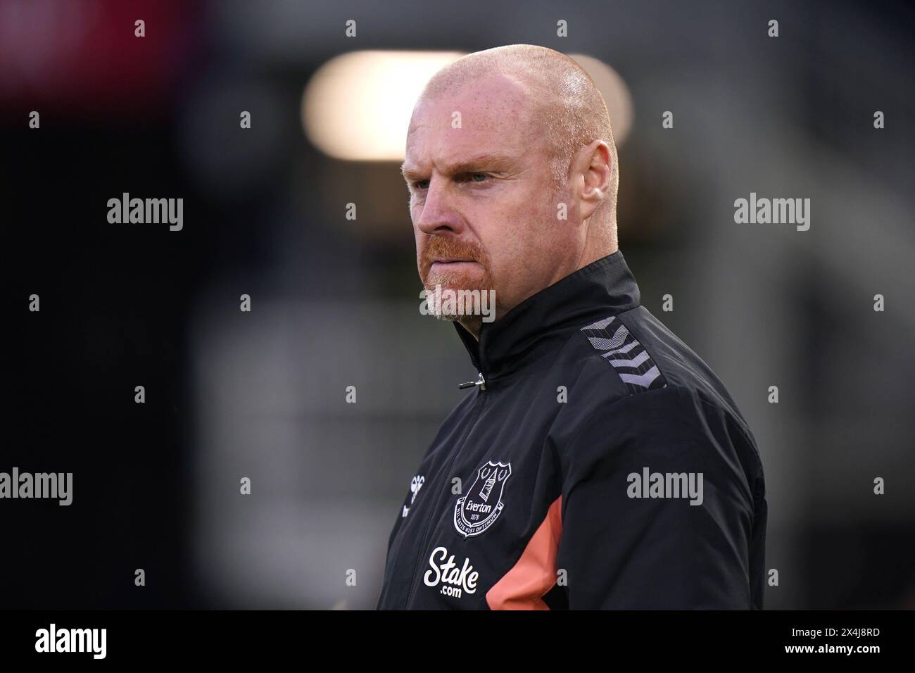 Everton manager Sean Dyche before the Premier League match at Kenilworth Road, London. Picture date: Friday May 3, 2024. Stock Photo