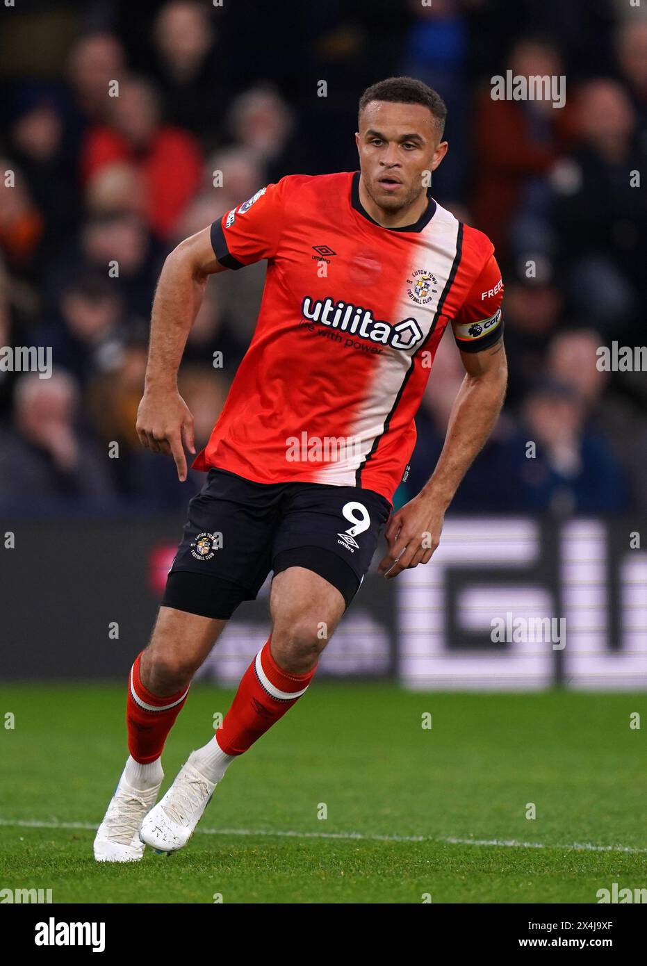 Luton Town's Carlton Morris during the Premier League match at Kenilworth Road, London. Picture date: Friday May 3, 2024. Stock Photo