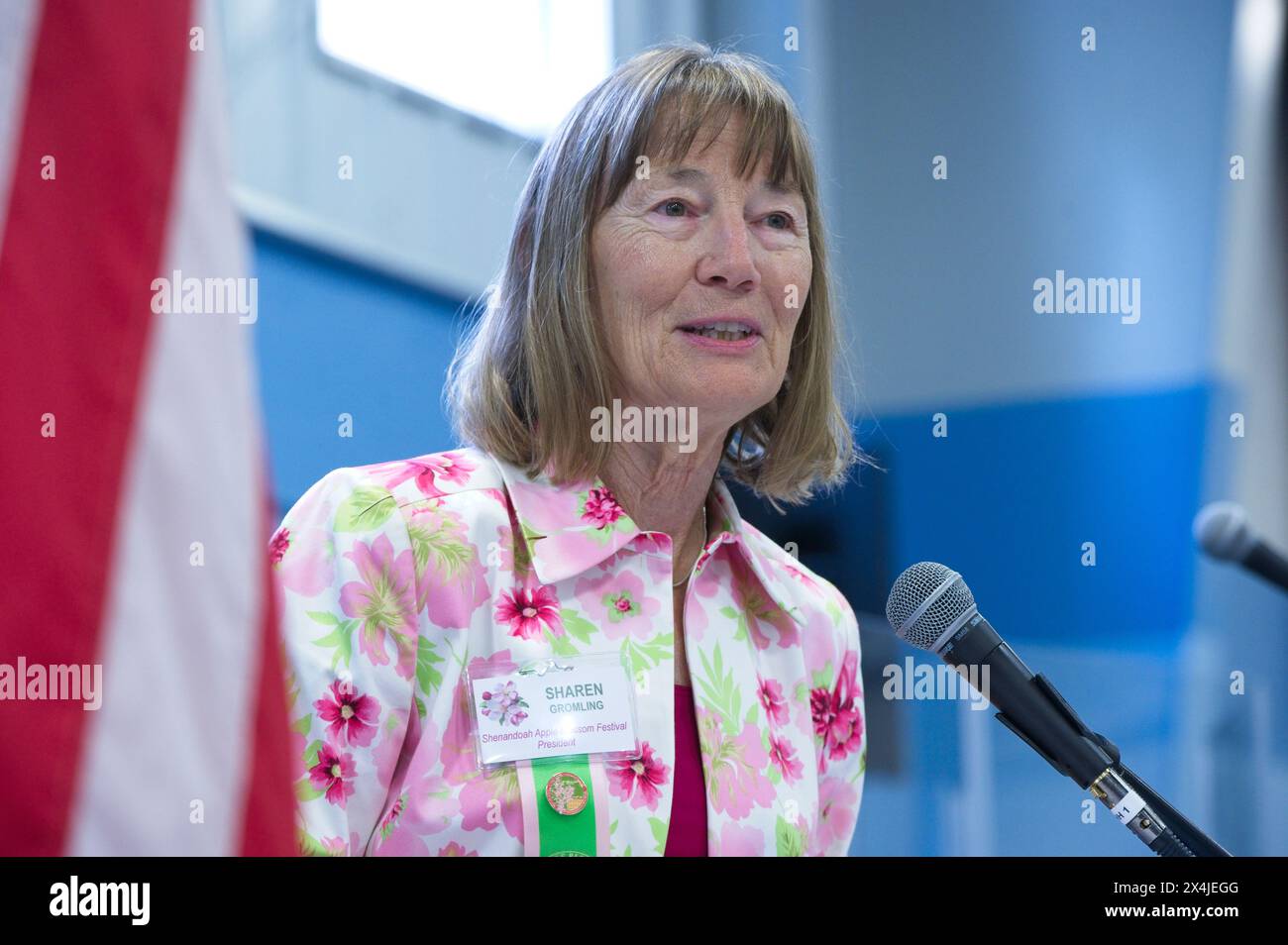 USA; 04-26-2024: The Apple Blossom Prayer Bruch at the Winchester ...