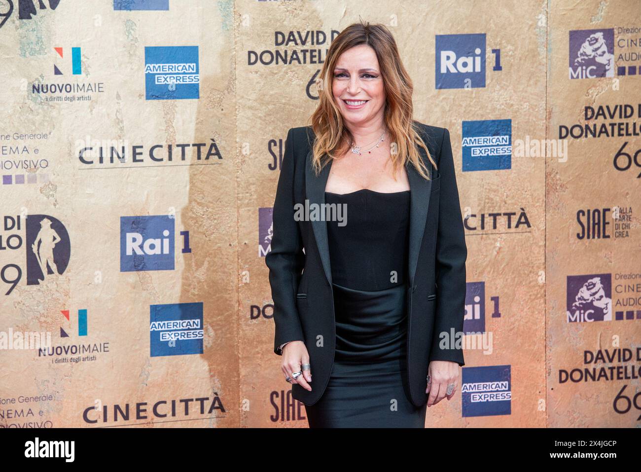 I David di Donatello Red Carpet. Nella foto Lucia Bergonzoni Roma