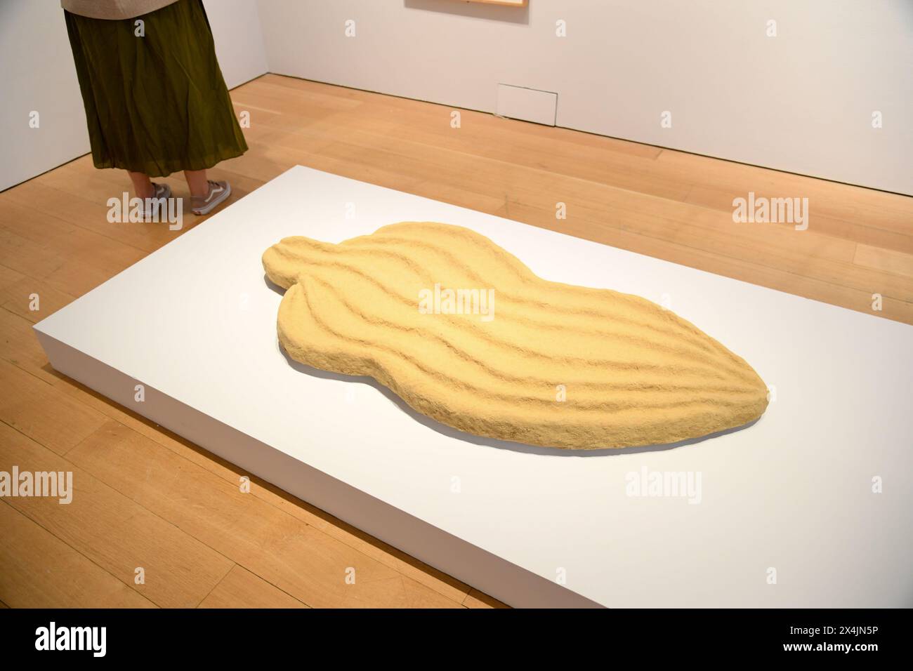 New York, USA. 03rd May, 2024. Untitled (Sandwoman Sereis/Serie Mujer de Arena) by Ana Mendieta, est. $300,000-500,000 is seen at Christie's Spring 20/21 Marquee Week Press Preview in New York, NY on May 3, 2024. (Photo by Efren Landaos/Sipa USA) Credit: Sipa USA/Alamy Live News Stock Photo