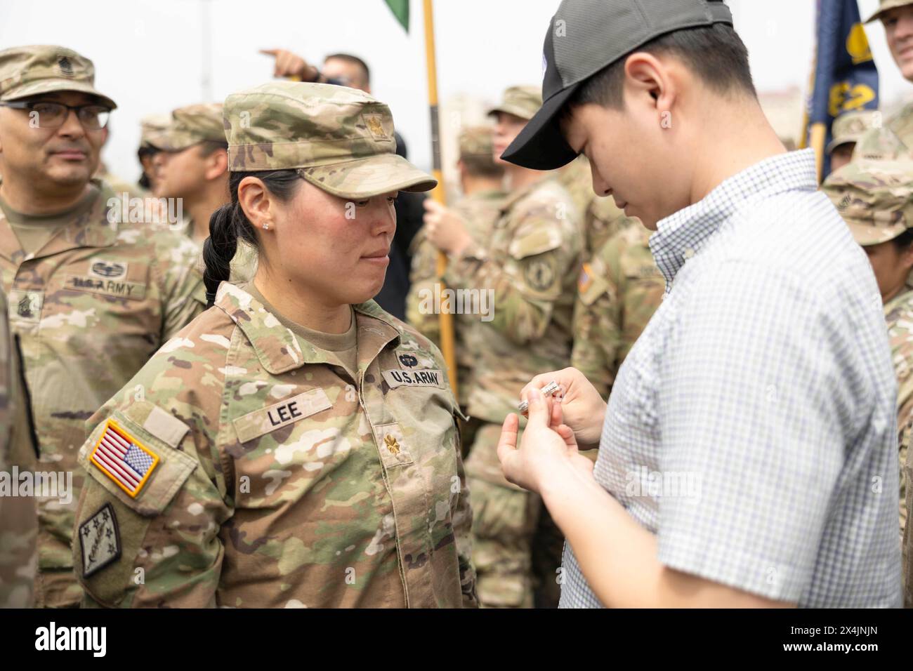 Camp Humphreys, South Korea. 25th Apr, 2024. Maj. Grace Lee, assigned