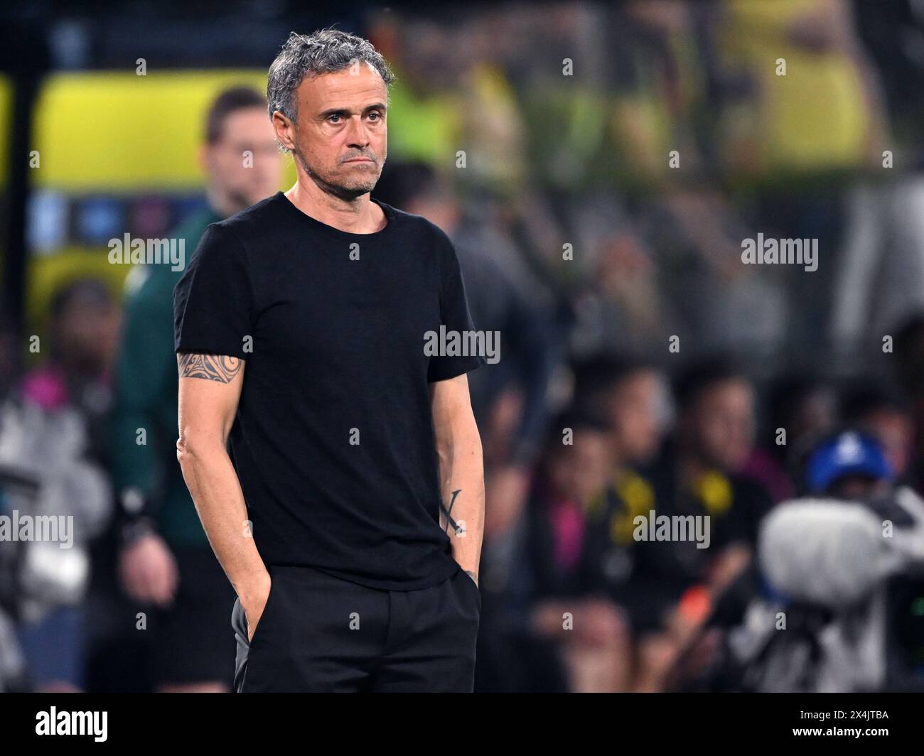 DORTMUND - Paris Saint Germain coach Luis Enrique during the UEFA ...