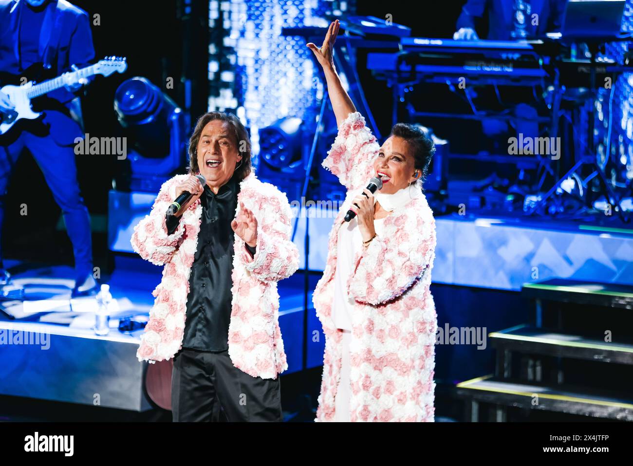 Milan, Italy. 03rd May, 2024. Milan, I Ricchi e Poveri perform in concert at the Teatro Dal Verme. In the photo: Angela Brambati and Angelo Sotgiu Credit: Independent Photo Agency/Alamy Live News Stock Photo