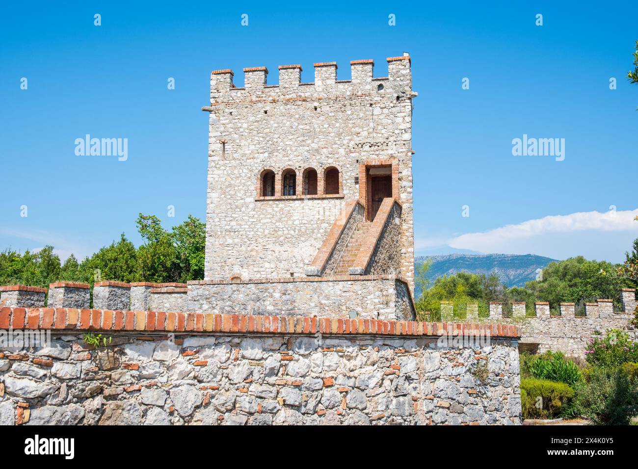 The Venetian castle of Butrint national archeological park in south ...