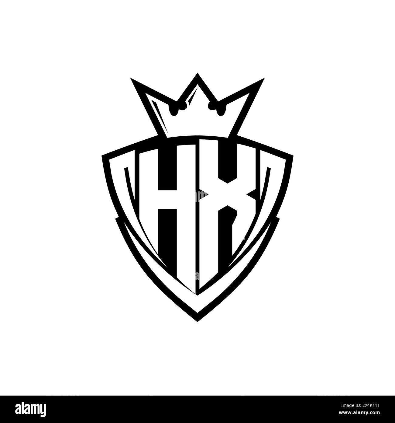 Hx letter design Black and White Stock Photos & Images Alamy