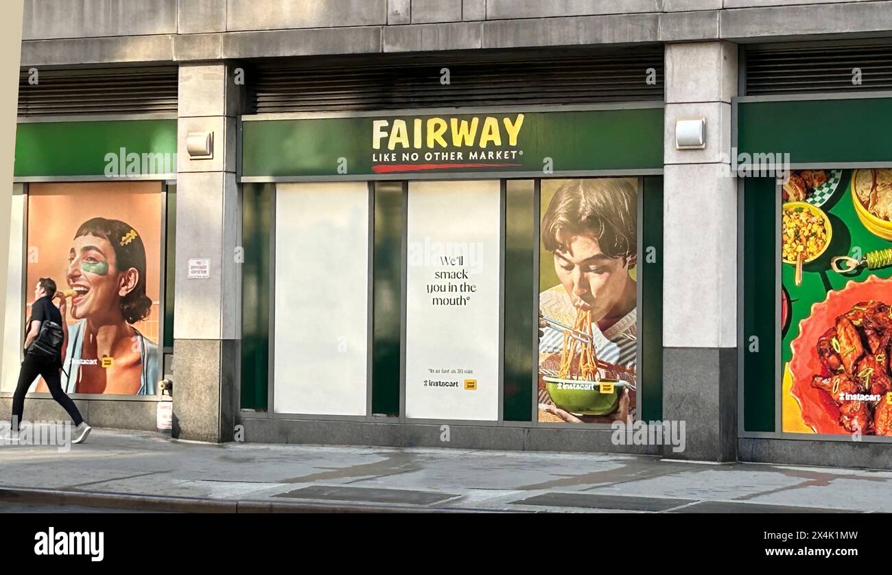 Fairway Supermarket, exterior view, New York City, New York, USA Stock Photo