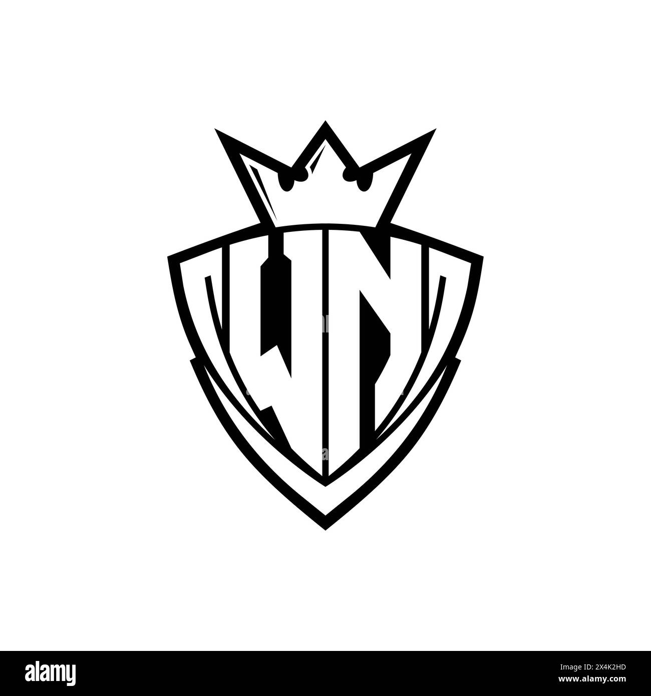 Wn logo design hi-res stock photography and images - Alamy