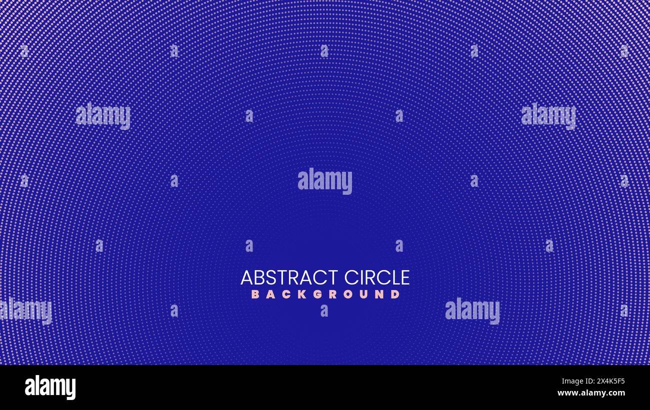Circular Background Design Made of Dots Stock Vector