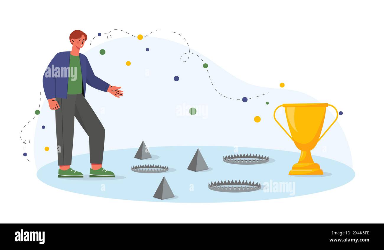 Trap to trophy vector concept Stock Vector Image & Art - Alamy