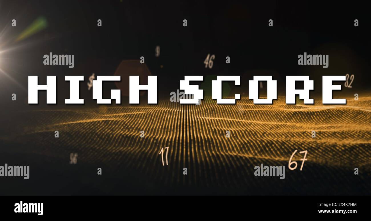 Animation letters over black background hi-res stock photography and ...